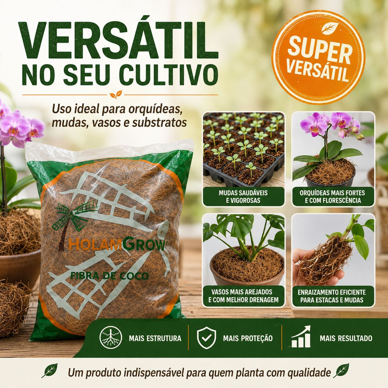 Fibra De Coco Longa 50 Litros Premium Substratos - foto 3