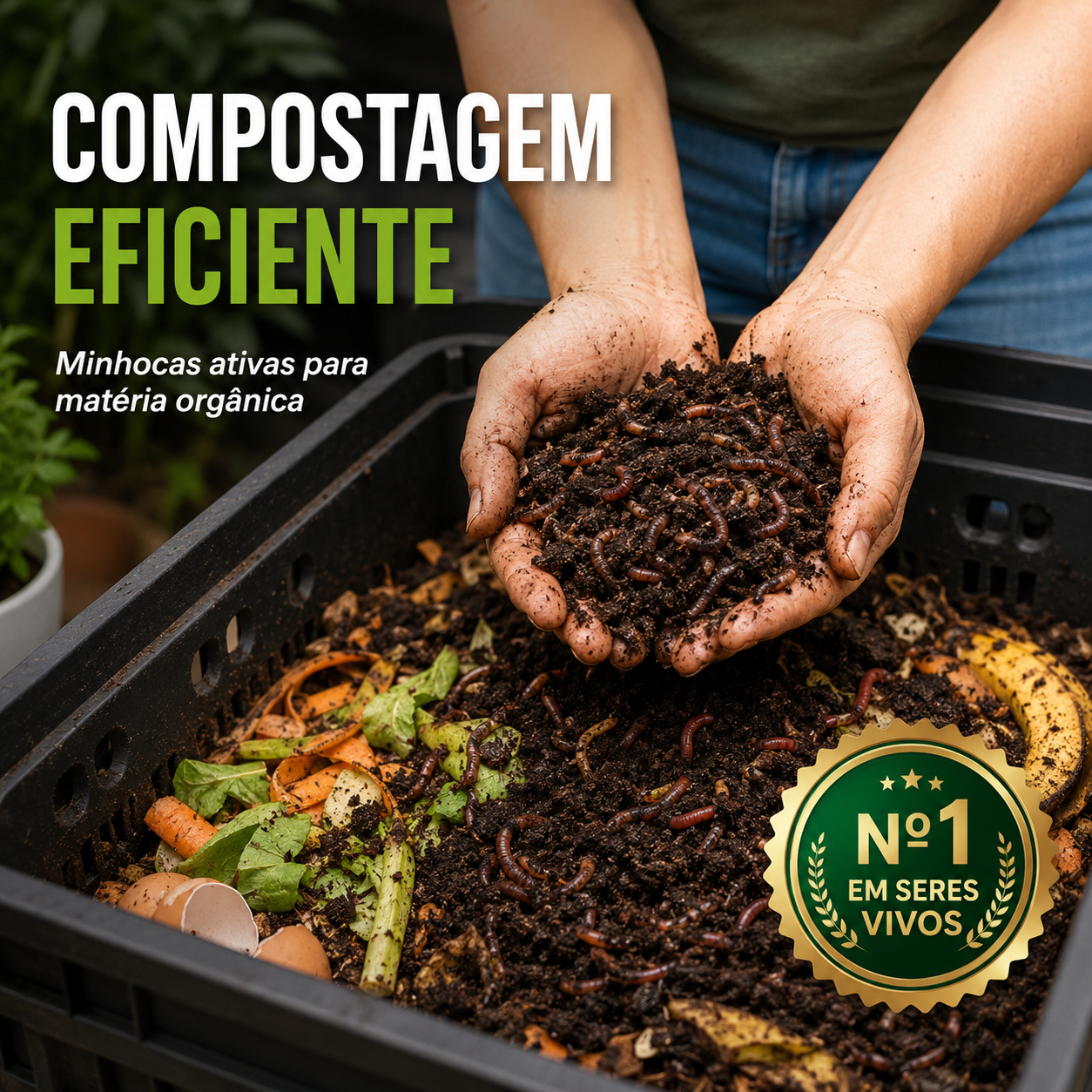 Minhoca Californiana Para Compostagem Húmus - foto 4