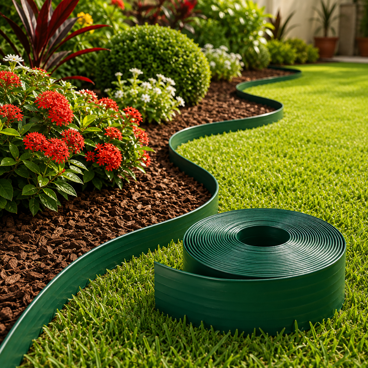 Limitador De Grama Premium Para Canteiros Decoração Jardins - foto 3