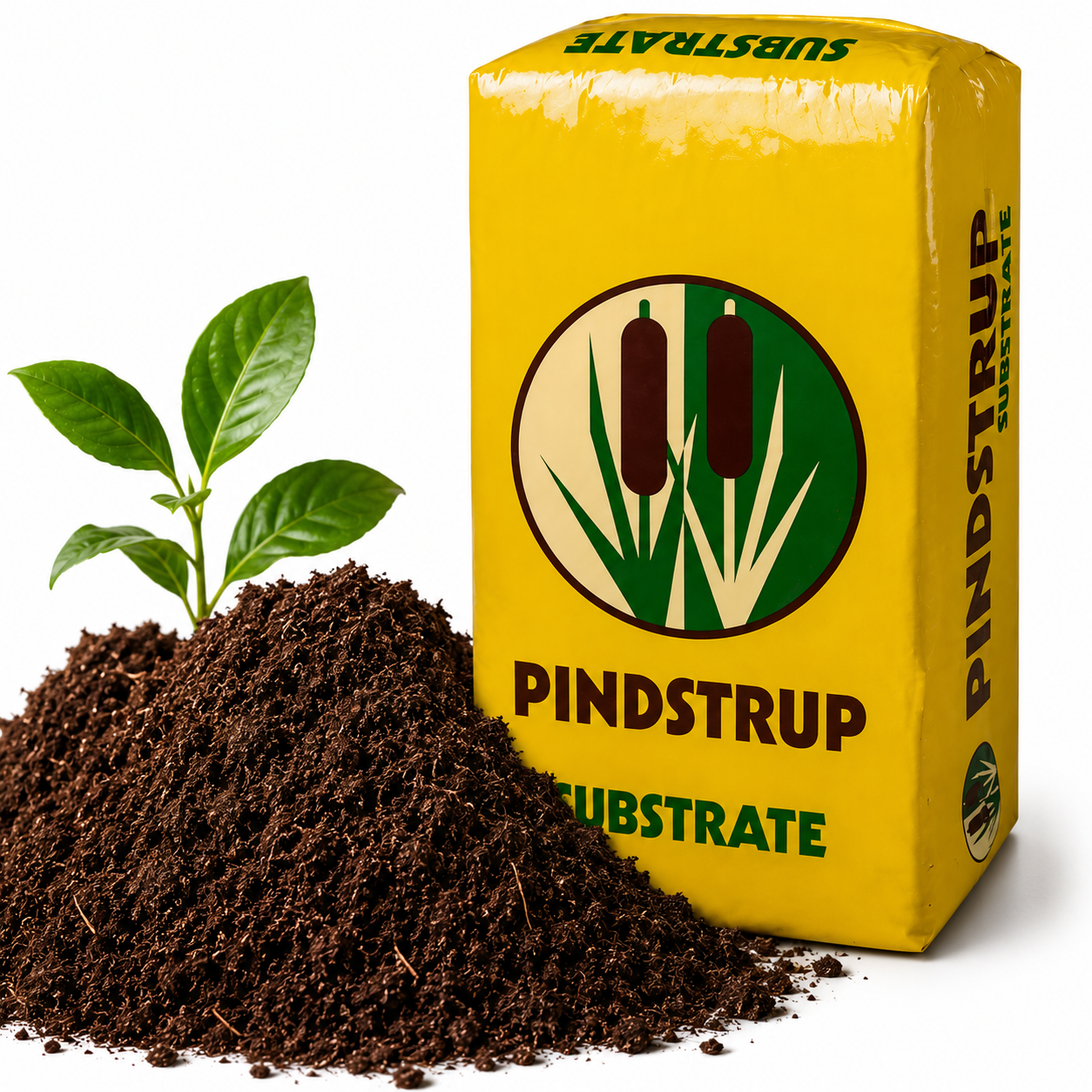 Substrato Turfa Pindstrup Premium 300l-70kg Para Plantas Vaso Jardim