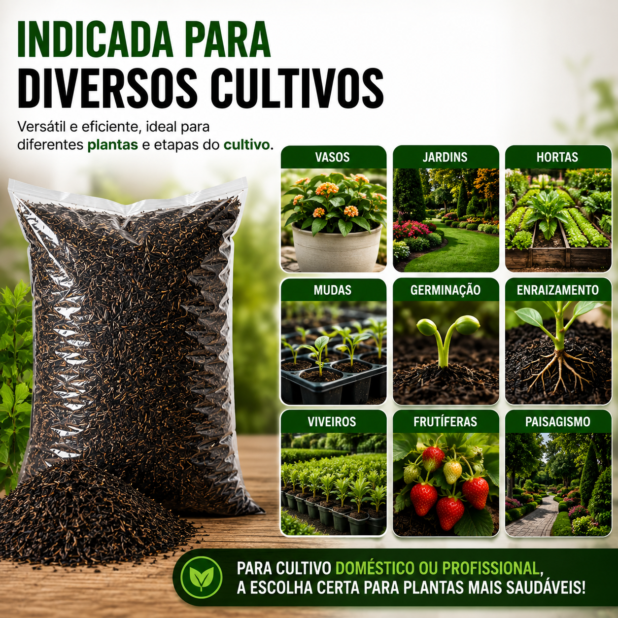 Substrato Casca De Arroz Carbonizado 100L Para Plantas - foto 3