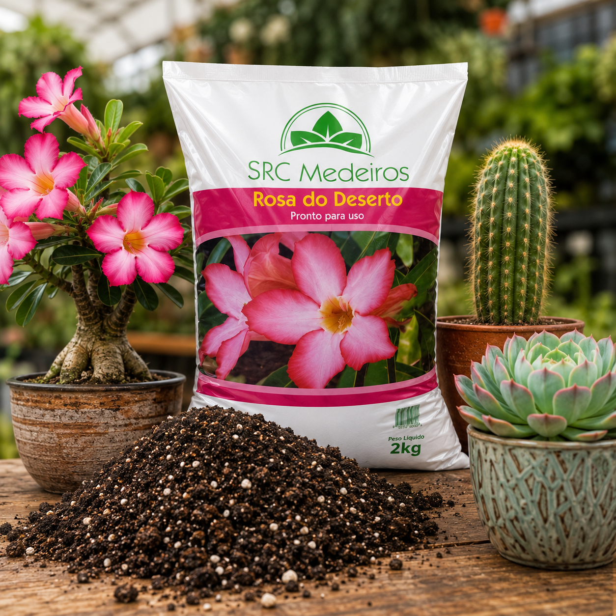 Substrato Rosa Do Deserto 10kg Premium Pronta Para Uso